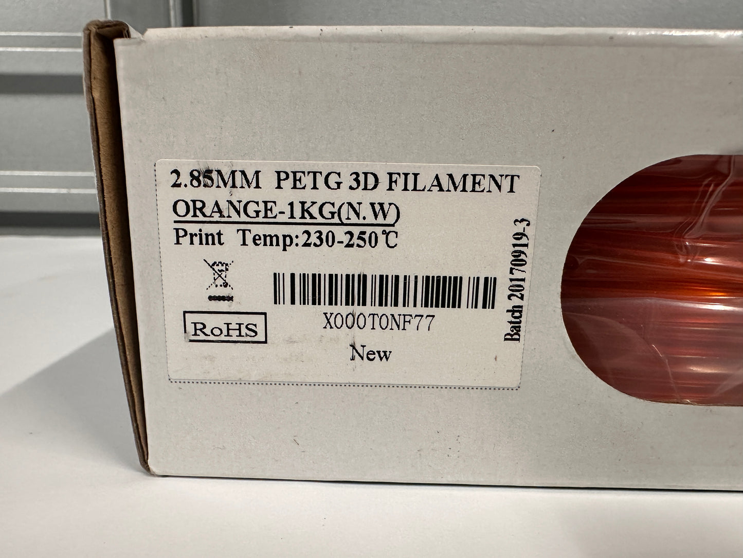 eSUN 3D 2.85mm PETG Orange Filament 1kg (2.2lb), PETG 3D Printer Filament