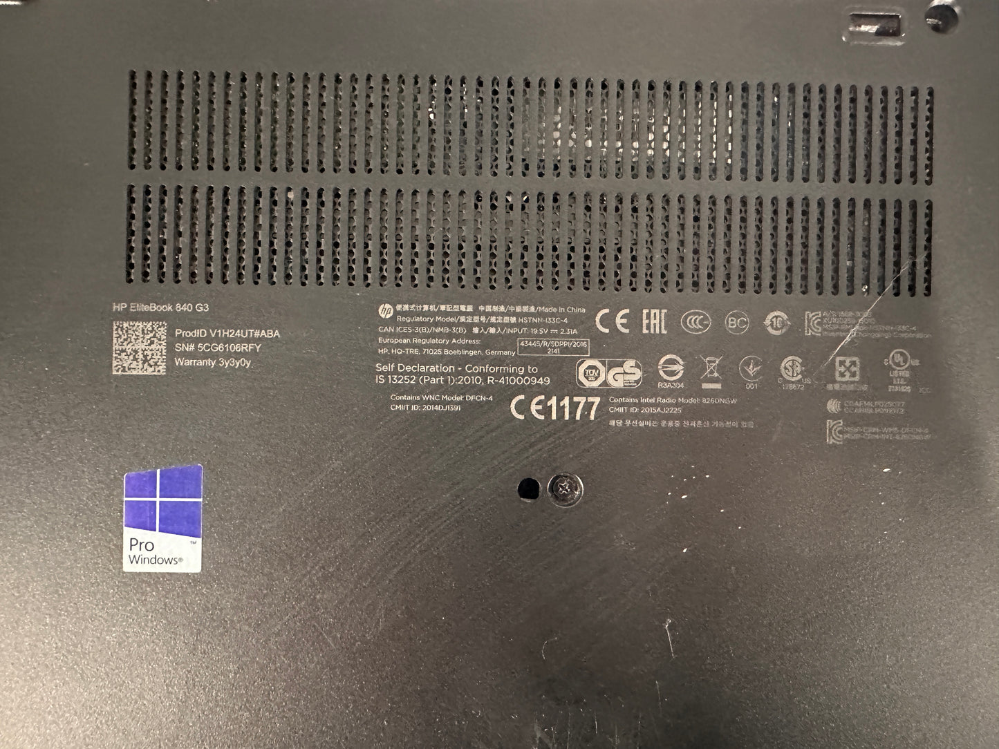 HP Elitebook 840 G3 BANG & OLUFSEN Laptop