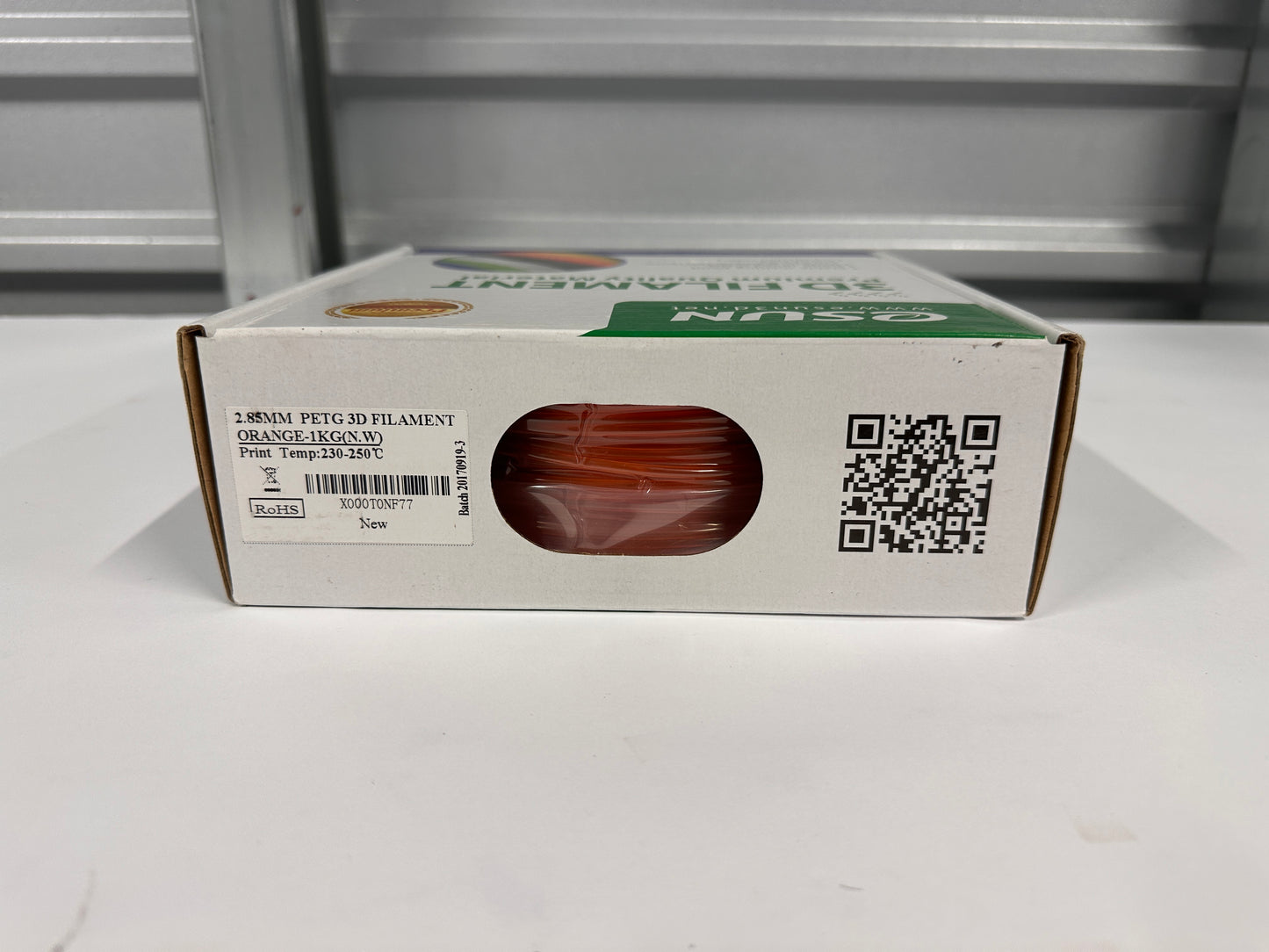 eSUN 3D 2.85mm PETG Orange Filament 1kg (2.2lb), PETG 3D Printer Filament