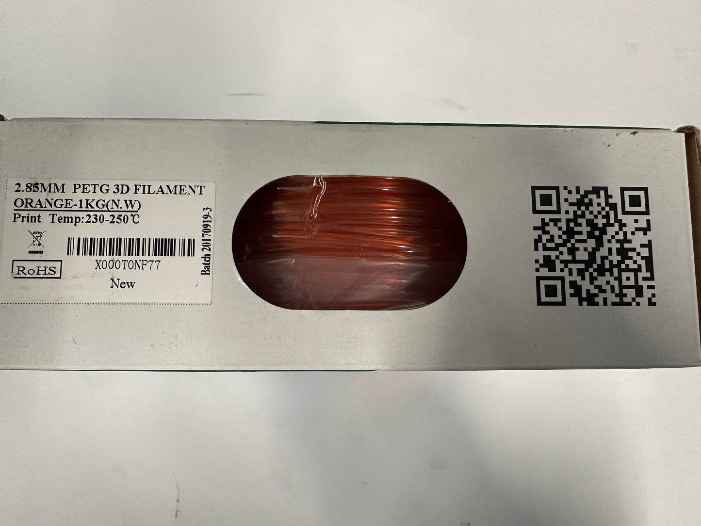 eSUN 3D 2.85mm PETG Orange Filament 1kg (2.2lb), PETG 3D Printer Filament