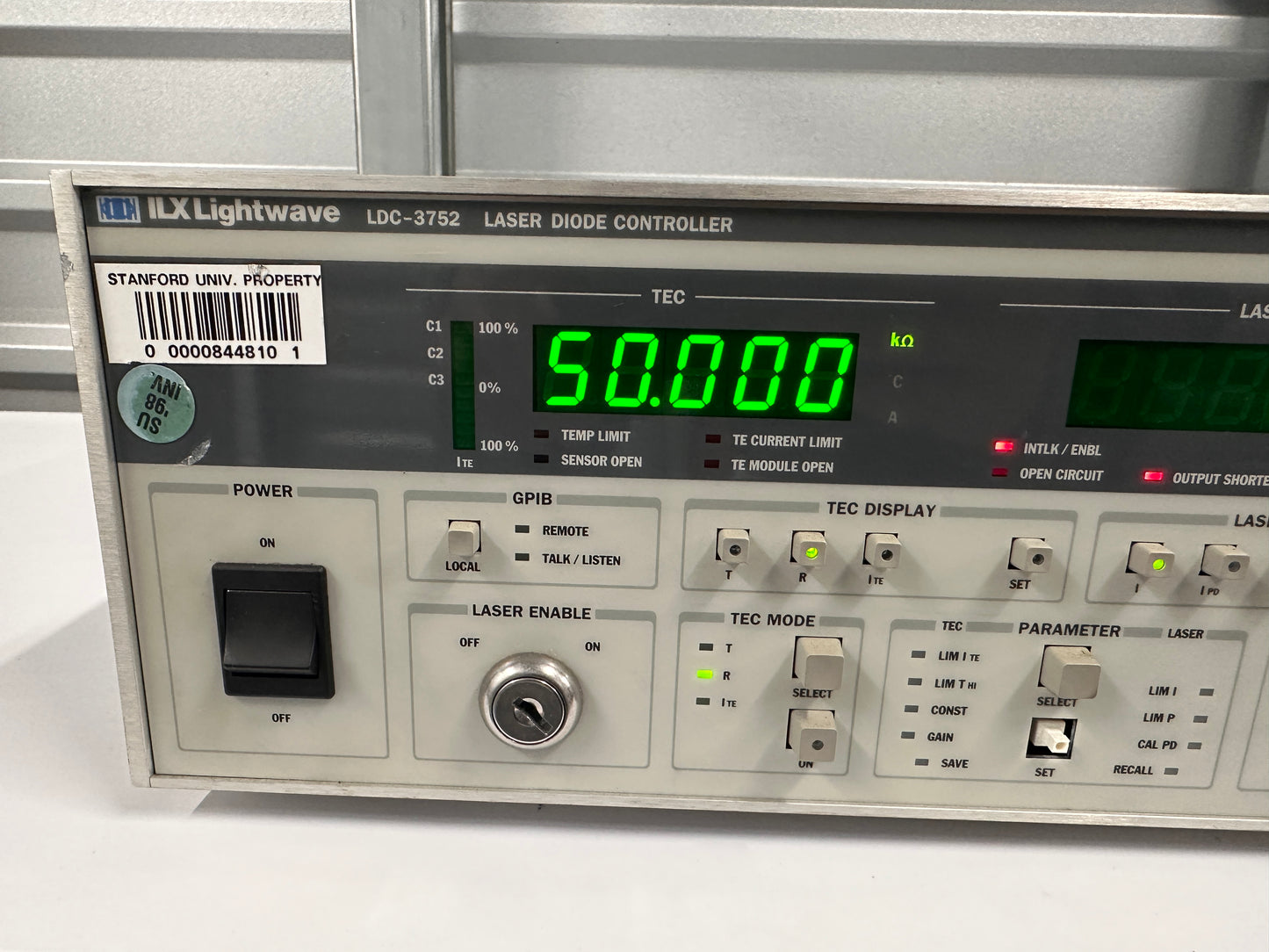 ILX LIGHTWAVE LDC-3722B LASER DIODE CONTROLLER