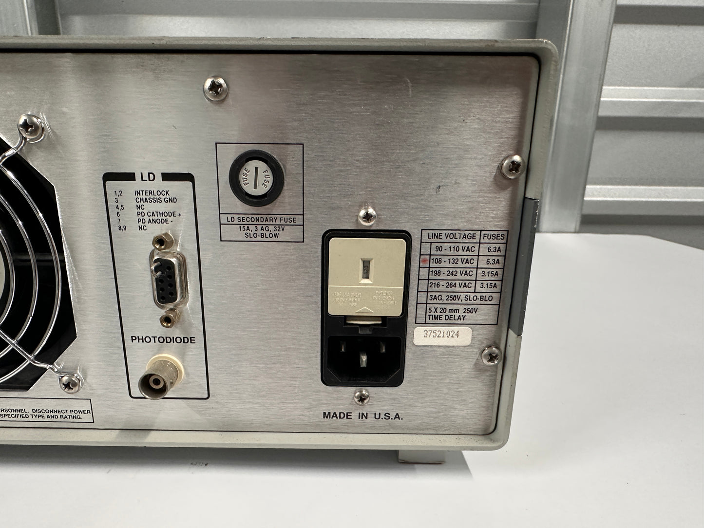 ILX LIGHTWAVE LDC-3722B LASER DIODE CONTROLLER