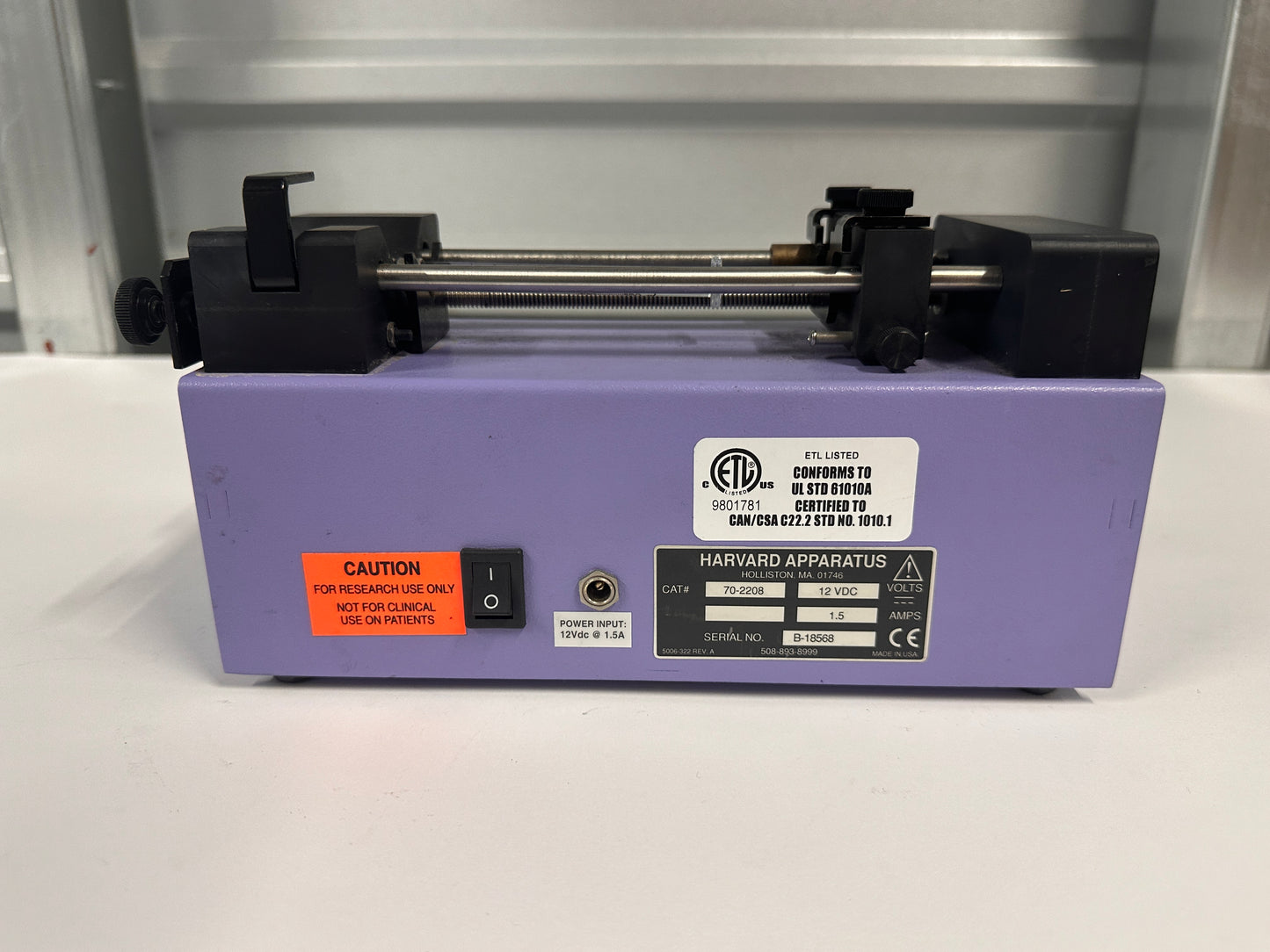 Harvard Apparatus 11 Plus Syringe Pump 70-2211