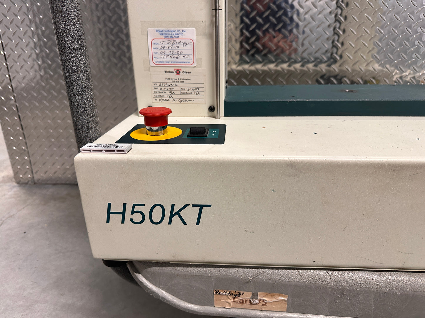 Tinius Olsen H50KT Tensile Tester