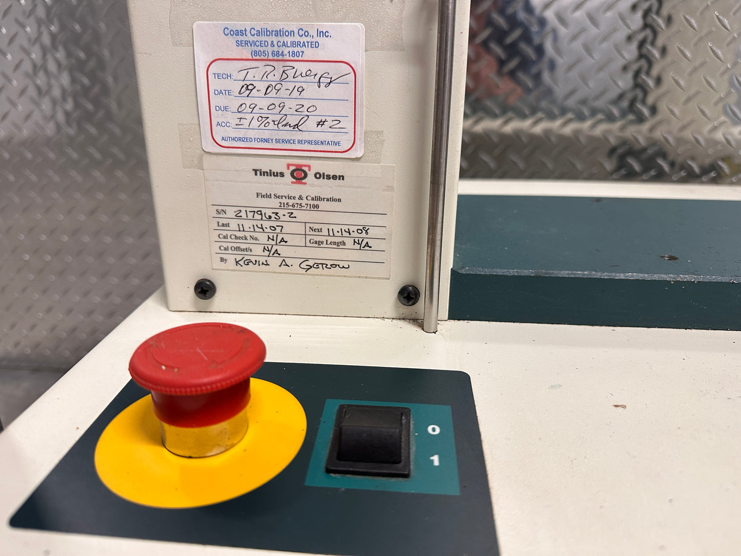 Tinius Olsen H50KT Tensile Tester