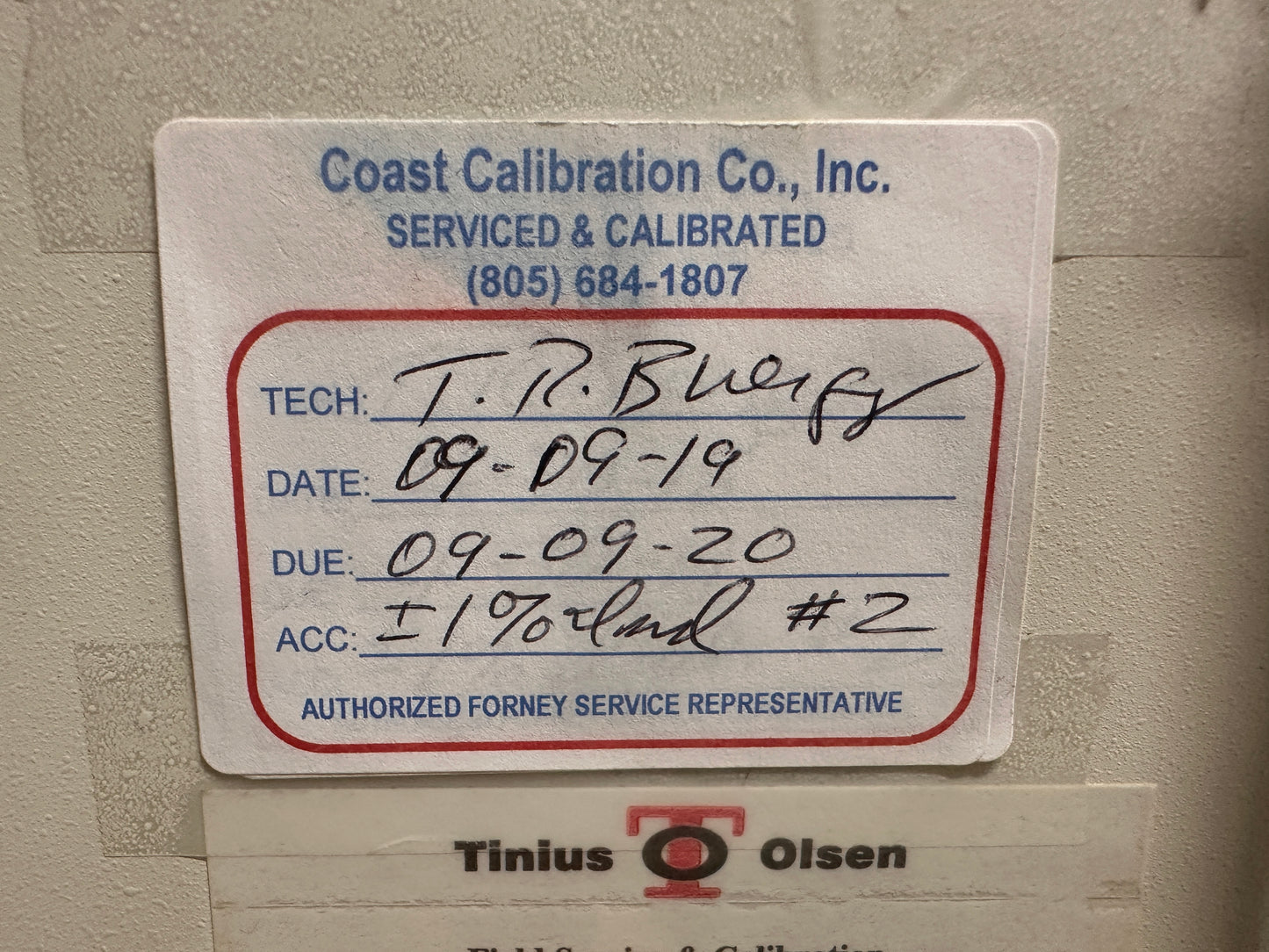 Tinius Olsen H50KT Tensile Tester