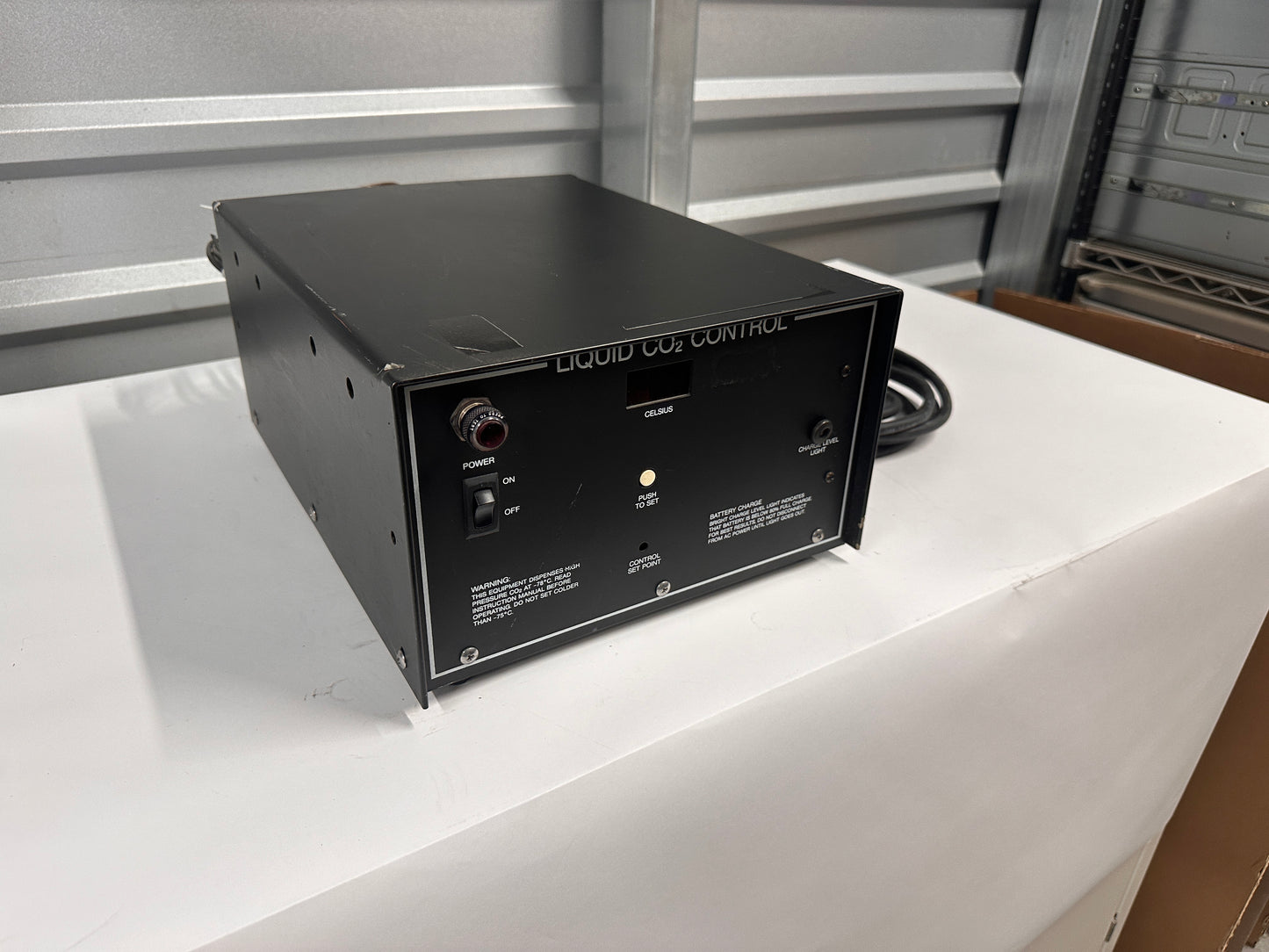 REVCO CO2 BACKUP SYSTEM MODEL 6593-1 LIQUID C02 CONTROL