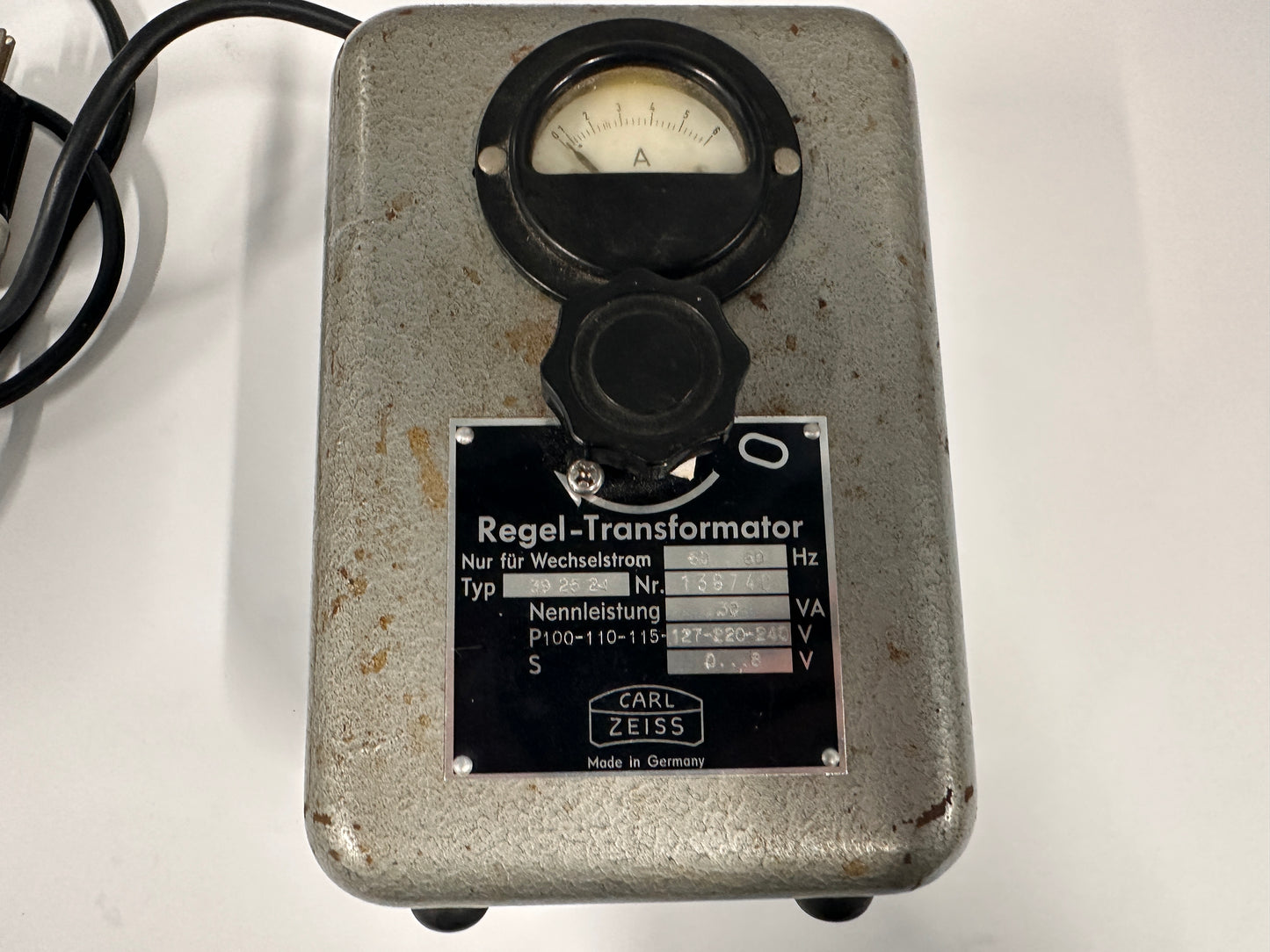 Regel-Transformator RTW 30 Carl Zeiss Power Supply 50-60 Hz
